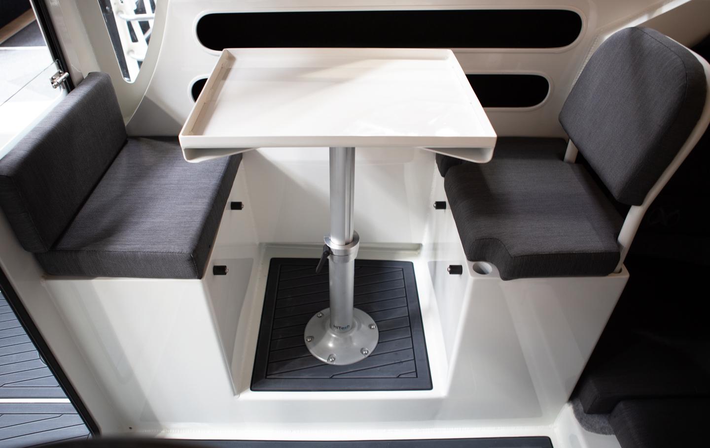 Wheelhouse Drop Down Table Seating with Top Entry Storage